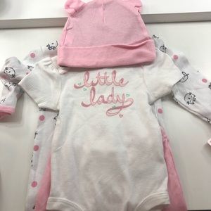 4 Piece 0-3m Sleeper Pant Set. New with Tags.